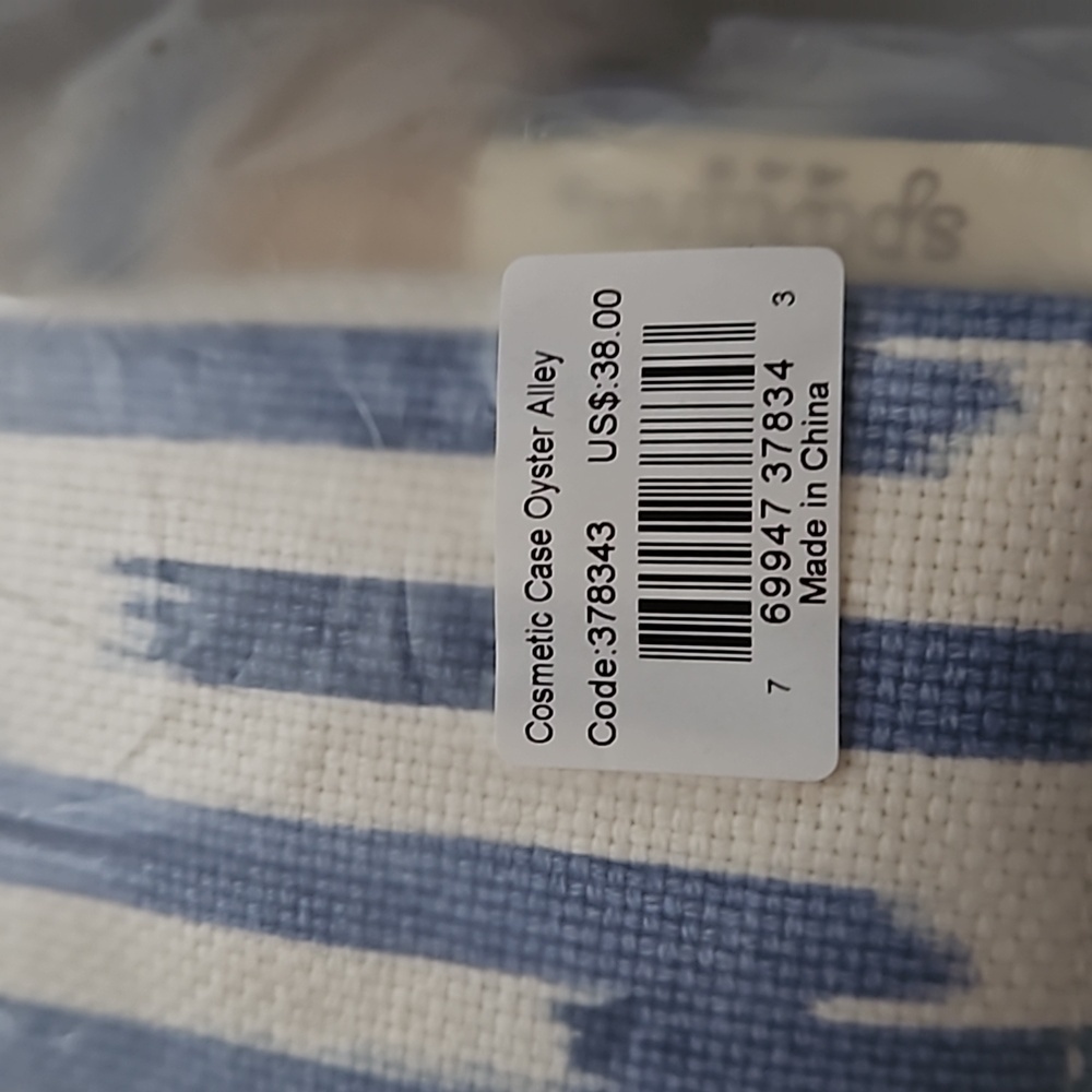 Spartina 449 Cosmetic Case Oyster Alley NEW - Picture 7 of 7